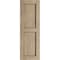 Ekena Millwork Rustic Two Equal Panel Flat Panel Sandblasted Faux Wood Shutters (Per Pair), Primed Tan, 18"W x 62"H SHUFP18X62SDPR - alternate 19